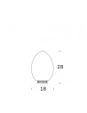 Dimension lampe de table Uovo LED Small Fontana Arte Valente Design