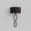Applique Caserta bronze abat-jour noir vue d'ensemble éteinte AstroLighting Valente Design