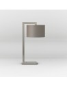 lampe de table Ravello nickel mat et abat-jour rond huître Astro Lighting - Valente Design