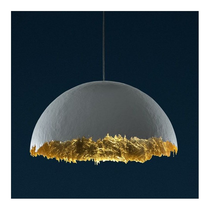 Suspension Postkrisi 49 blanc et or CATELLANI & SMITH - Valente Design