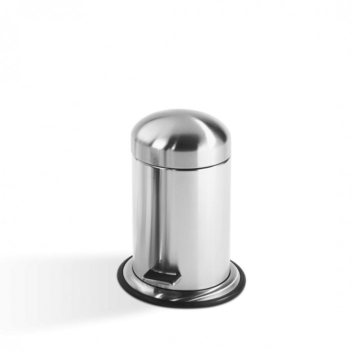 Poubelle à pédale petit modèle TE 30 acier mat Decor Walther Valente design