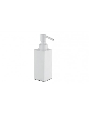 Distributeur de savon blanc de la collection Quattro pour la marque Fontana Arte , à retrouver chez Valente Design