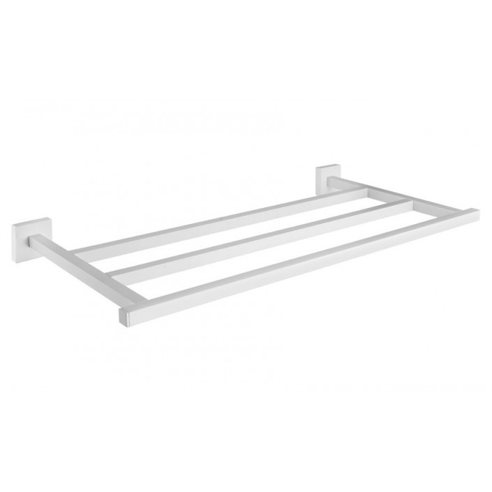 Etagère porte serviette rack 60 cm blanc mat de la collection Quattro Bagno&associati Valente Design