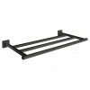 Etagère porte serviette rack 60 cm noir mat de la collection Quattro Bagno&associati Valente Design