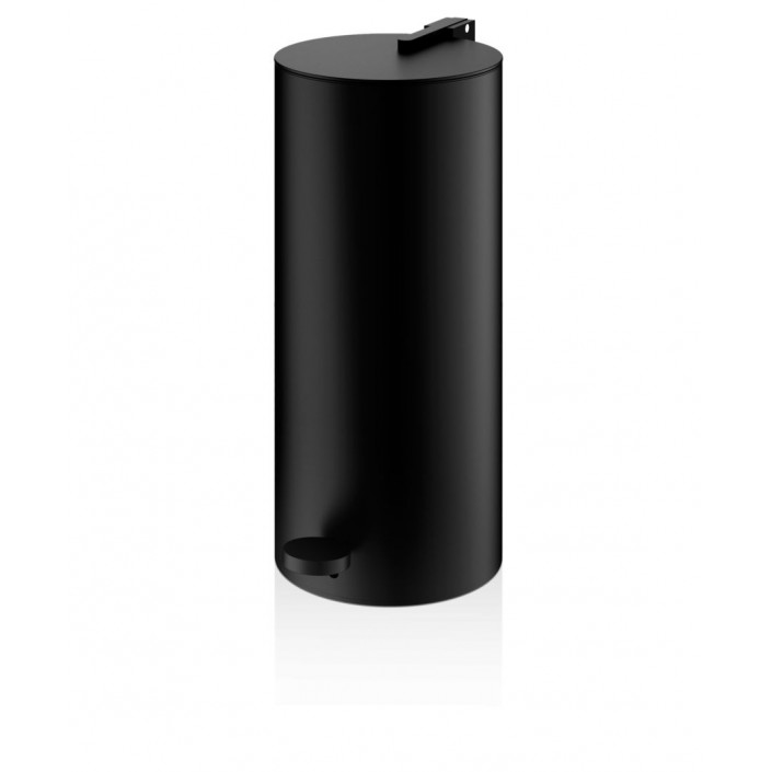 Poubelle ronde à pédale de luxe BIN 3 noir mat Decor Walther Valente Design