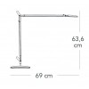 lampe de table Volée grise Fontana Arte Valente Design