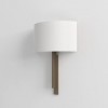 Vue d'ensemble applique Tate bronze abat-jour blanc Astro Lighting Valente Design
