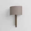 Vue éteinte applique Tate bronze abat-jour Oyster Astro Lighting Valente Design