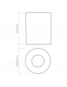 Schéma du plafonnier Kos Round 100 Astro lighting - Valente Design