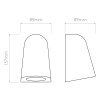 Schéma de l'applique mast light concrete Astro Lighting - Valente Design