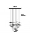 Dimension suspension Gold Moon Chandelier Catellani and Smith Valente Design
