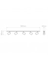 Schéma du plafonnier Ascoli Five Bar Astro Lighting - Valente Design