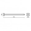 Dimension barre porte serviette de la collection Quattro Bagno&associati Valente Design