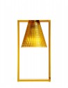 Lampe de table sculptée Light Air avec couleur ambre pour la marque Kartell vue de face - Valente Design