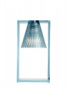 Lampe de table sculptée Light Air avec couleur bleu azur pour la marque Kartell vue de face - Valente Design