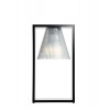 Lampe de table sculptée Light Air avec encadrement noir pour la marque Kartell vue de face - Valente Design