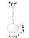 Suspension Glo-Ball S1 plan Flos