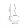 Suspension Glo-Ball S2 plan Flos