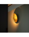 Applique Luna W or Catellani&Smith Valente Design sur mur clair