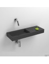 Lave mains 56 cm sans percement Mini Wash Me avec tablette à droite pour la marque Clou