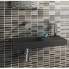 Lave mains 56 cm sans percement Mini Wash Me avec tablette à droite noir pour la marque Clou mise en scène