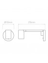 Dimensions applique Ascoli Swing astro lighting valente design