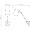 Dimensions Applique Atelier Grande Astro Lighting Valente Design
