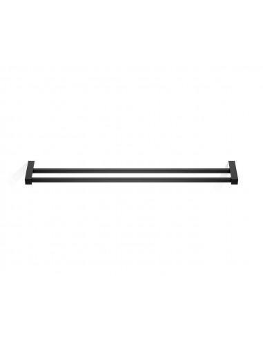 Porte serviette double 80 cm Corner CO HTD80 noir mat Decor Walther Valente Design