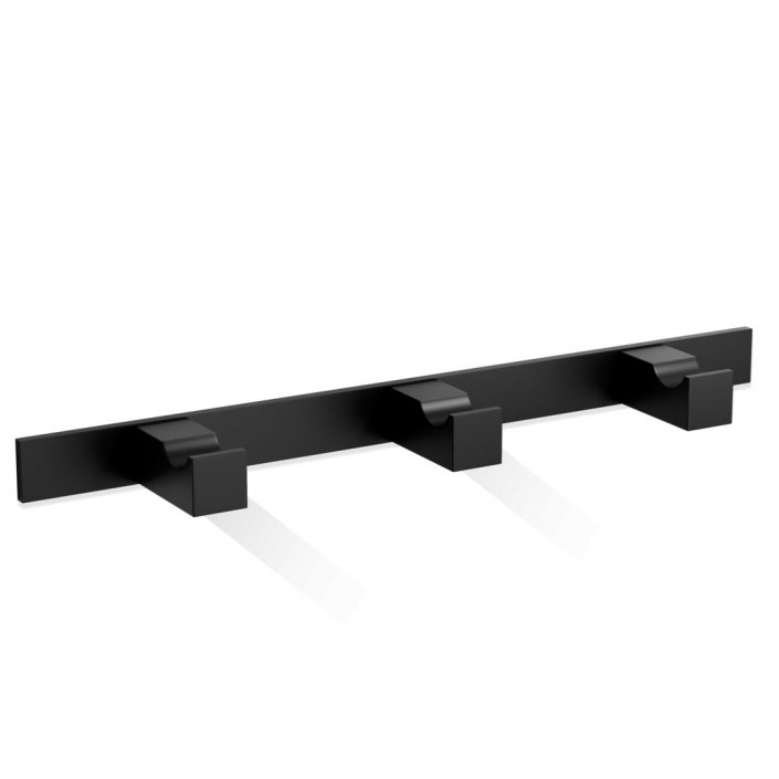Support patère triple Corner CO HAK3 noir mat  decor walther valente design valente design