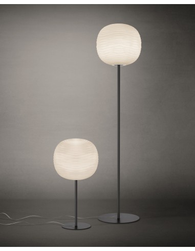Lampadaire Gem Terra graphite Foscarini Valente Design Ludovica et Roberto Palomba