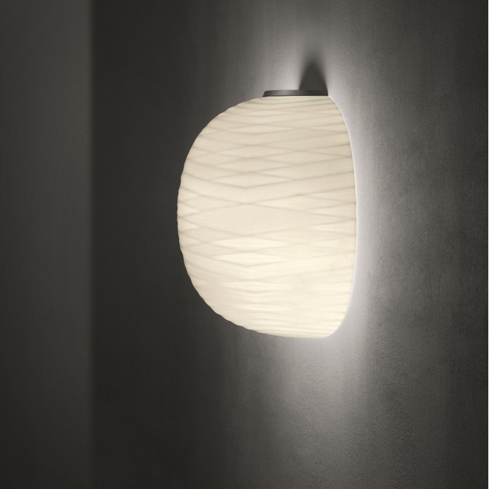 Applique Gem semi parete graphite Foscarini Valente Design Ludovica et Roberto Palomba