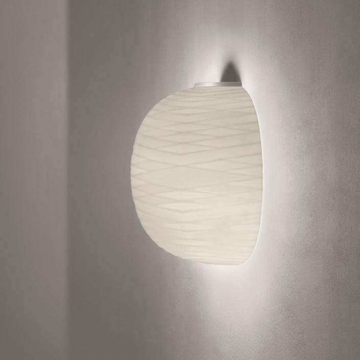Applique Gem semi parete blanc Foscarini Valente Design Ludovica et Roberto Palomba