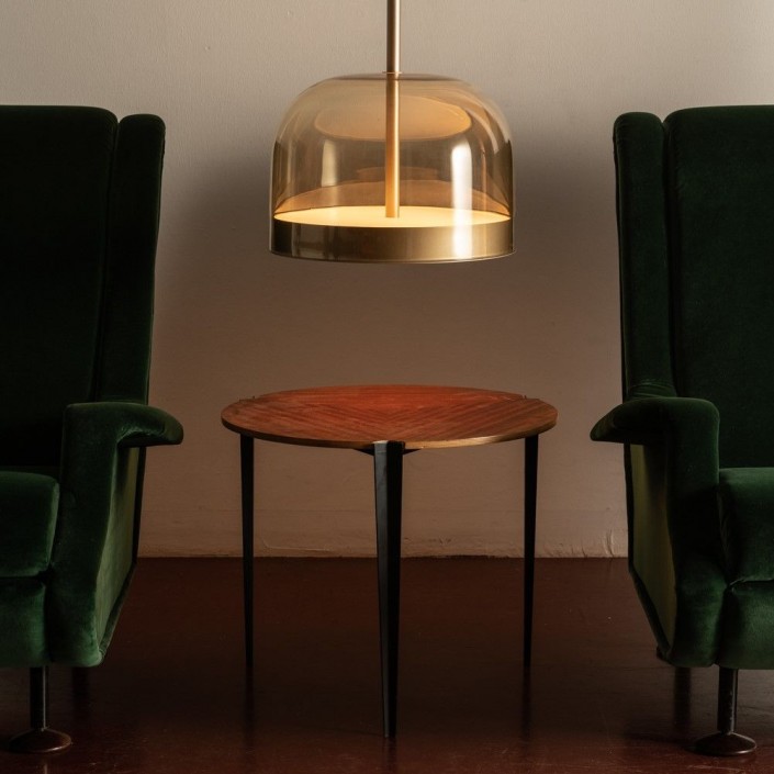 Suspension Equatore couleur or mat Fontana Arte - Valente Design