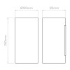 Dimensions Applique Yuma 240 LED Astro Lighting Valente Design