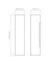 Dimensions Applique Yuma 300 LED Astro Lighting Valente Design
