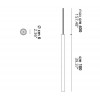 Dimensions plafonnier A-Tube Large - Lodes Studio Italia Design Valente Design