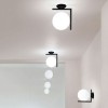 Applique ou Plafonnier IC C/W2 noir Flos Valente Design Michael Anastassiades mise en scène