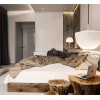 Lampe de table Cheshire blanc FontanaArte Valente Design GamFratesi Studio dans chambre