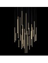 Suspension A-Tube Nano medium champagne de Studio Italia Design Valente Design composition en bouquet