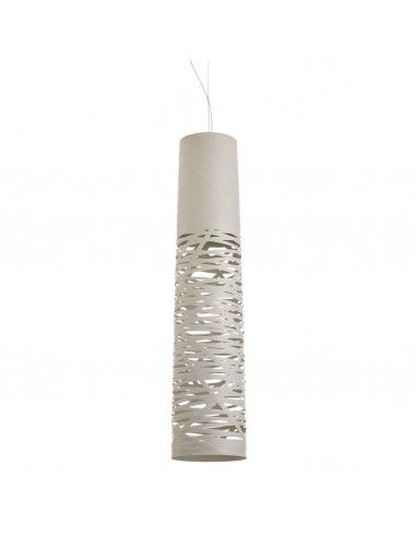 Suspension tress média de couleur greige par le designer Marc Sadler de la marque Foscarini en vente chez Valente Design