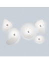 Ensemble des appliques blanches bit de Ferruccio Laviani pour la marque Foscarini chez Valente Design
