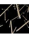 Suspension A-Tube Nano Duo champagne de Studio Italia Design Valente Design en composition