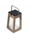 Lanterne solaire TECKA H25 cm Duratek verre dépoli Les Jardins Valente Design vue de dessus