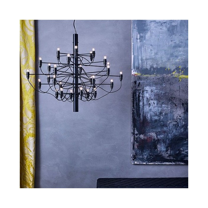 Lustre 2097/30 noir de flos Valente Design Gino Sarfatti mise en scène