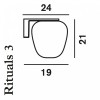 Dimensions Applique Rituals 3 foscarini - Valente Design