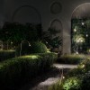 Luminaire sur piquet Syphaduepassi Catellani and Smith Valente Design composition dans jardin