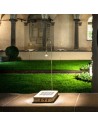 Luminaire sur piquet Syphaduepassi Catellani and Smith Valente Design détail éclairage dans cloitre