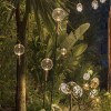 Luminaire sur piquet Syphasfera verre transparent Catellani and Smith Valente Design composition dans jardin