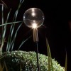 Luminaire sur piquet Syphasfera verre transparent Catellani and Smith Valente Design détail verre transparent