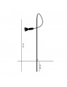 Dimensions luminaire sur piquet Syphaduepassi 75 cm Catellani and Smith Valente Design